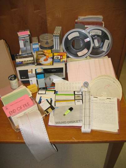 Collage of data management activities history at the Andrews Experimental Forest