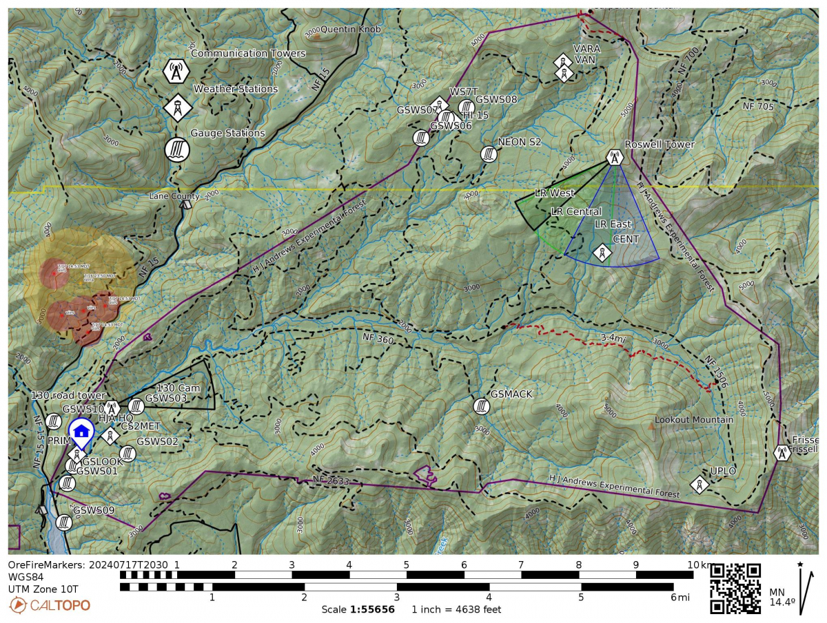 Ore Fire boundary July 17 2024