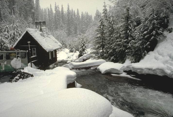 Mack Creek gauging station. Photo by Al Levno