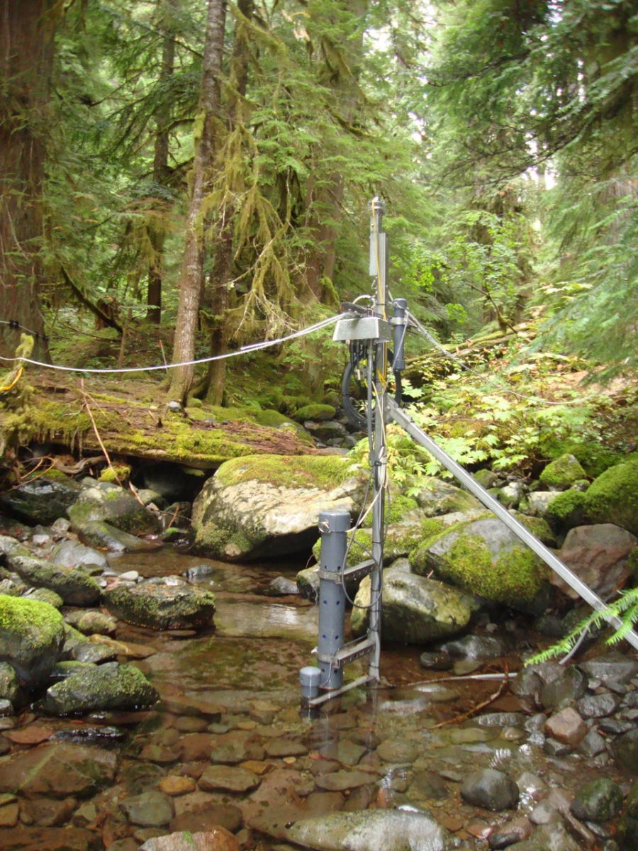 NEON stream site Andrews Forest Oregon