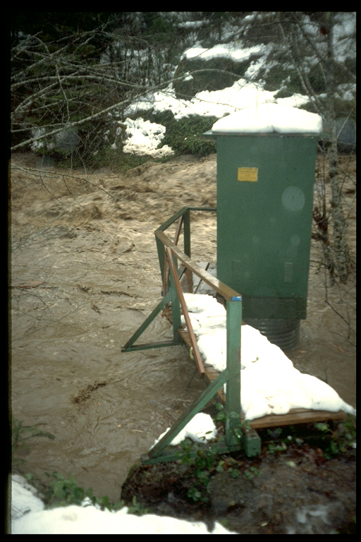 Lookout Creek stream gage 1996