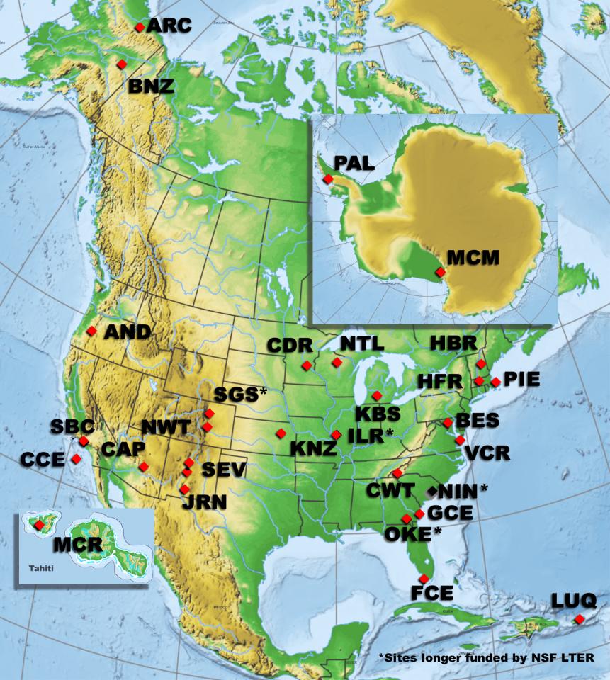 LTER Sites Map