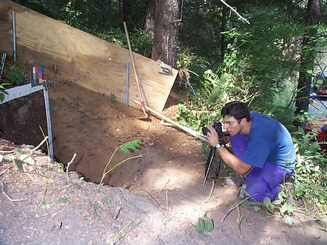 Photographing soil profile