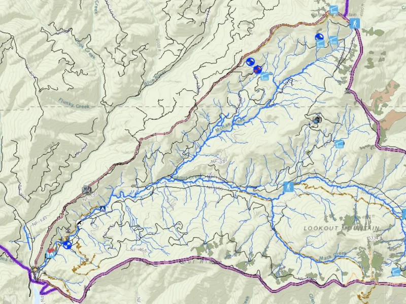 GIS Map of HJA