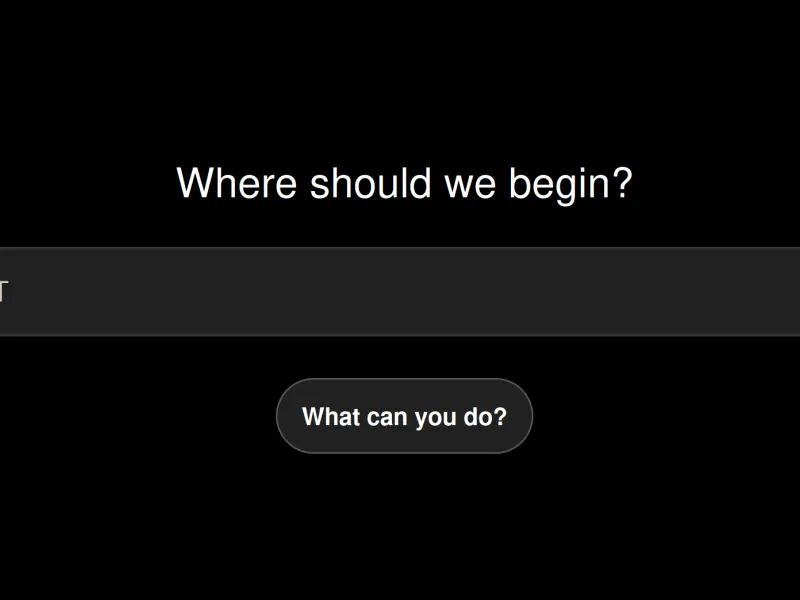 Generative AI prompt box