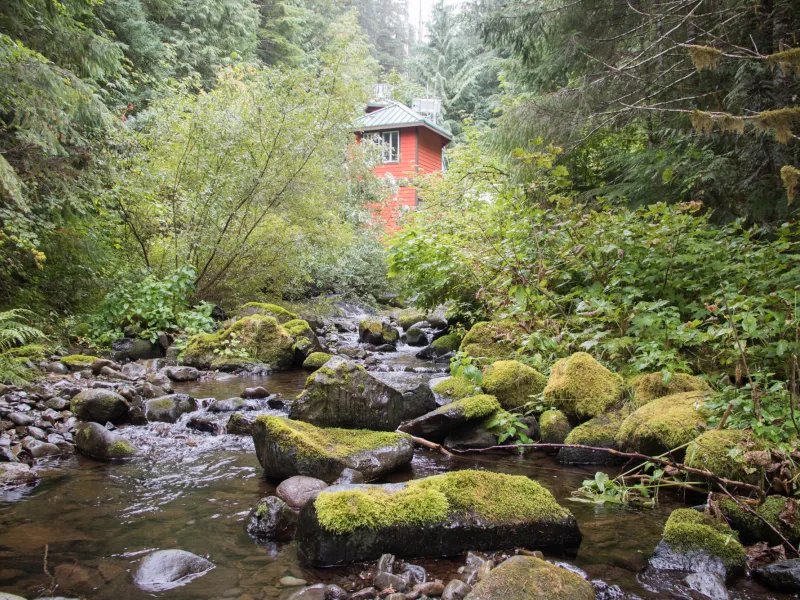 Mack Creek gaging station