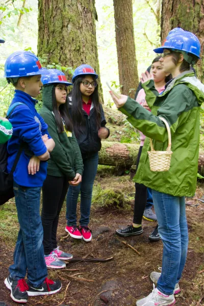 Middle school participants in the Canopy Connections program