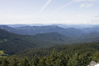 View of the Andrews Forest watershed from Carpenter Mountain lookout