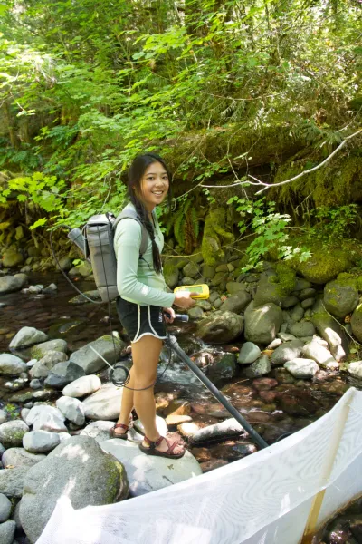 REU Sarah Ward samples for tagged salmanders
