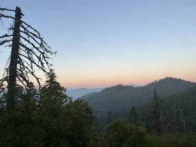 Sisters at dusk