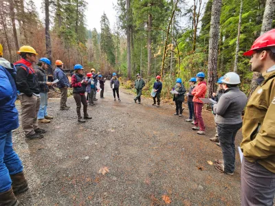 Nov 2023 field trip to HJA after Lookout Fire