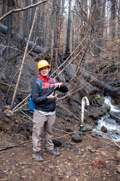 Nov 2023 field trip to HJA after Lookout Fire