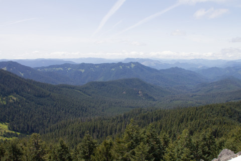 View of the Andrews Forest watershed from Carpenter Mountain lookout