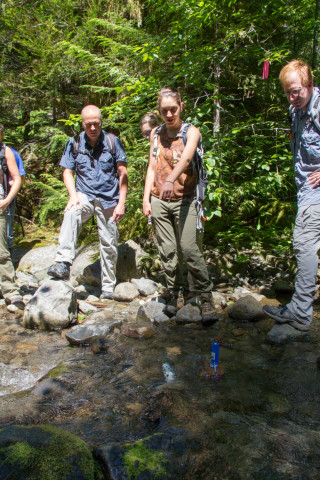 Stream Ecology field work, July 2014