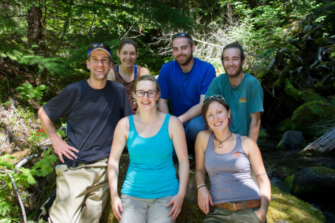Stream Ecology field work, July 2014