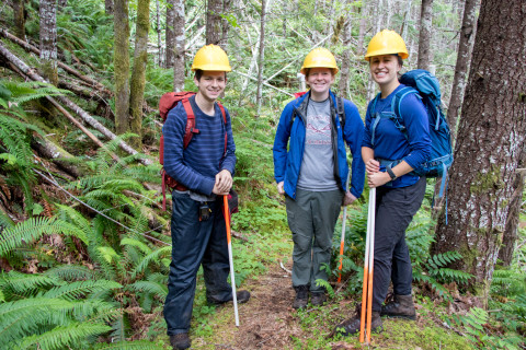 Graduate students in Watershed 1