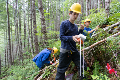 Graduate students in Watershed 1