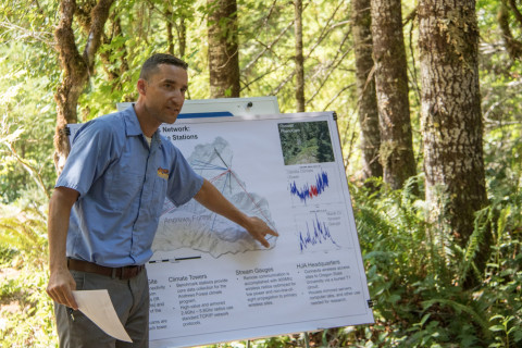 Adam Kennedy presents on the wireless sensor network