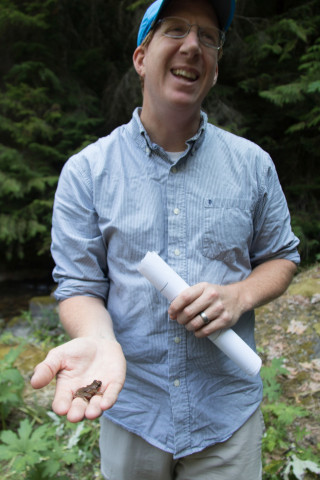 OSU assistant professor Dana Warren presents on stream ecology and light in streams