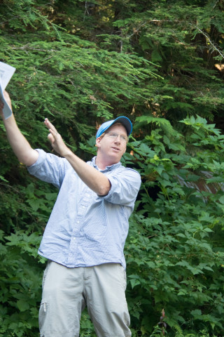 OSU assistant professor Dana Warren presents on stream ecology and light in streams