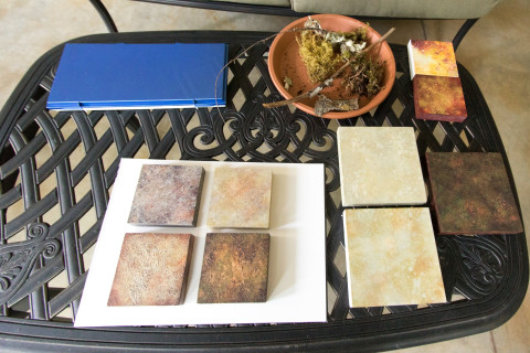 art materials and samples