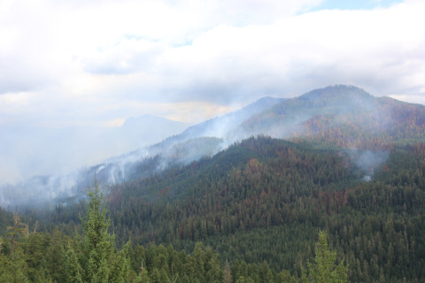 Photo from top of rock outcrop/quarry on road 130