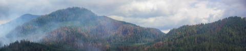 Photo from top of rock outcrop/quarry on road 130