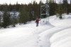 Upper Lookout meterological station during April 2008 snow event