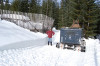 Upper Lookout Met Stand Alone Rain Gauge During Snow Event